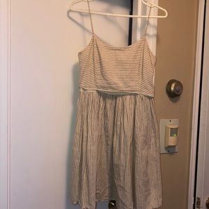 J.Crew linen and cotton flax color dress size 4